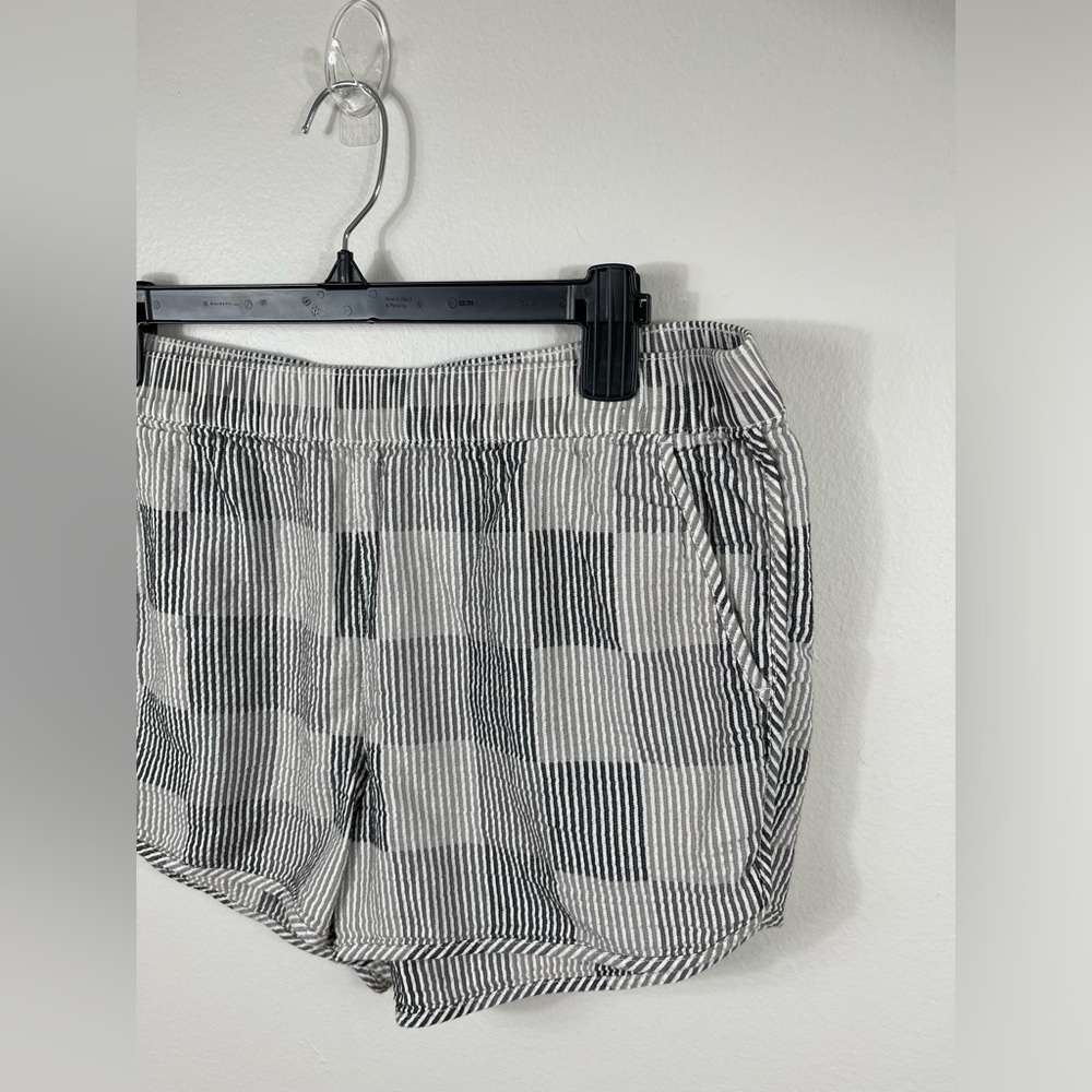 Shorts Pull-On Shorts Women's in Striped Check Cotton Summer Madewell - Picture 5 of 16